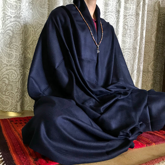 Image Title Kailash Merino Wool Meditation Shawl - Two Colors
